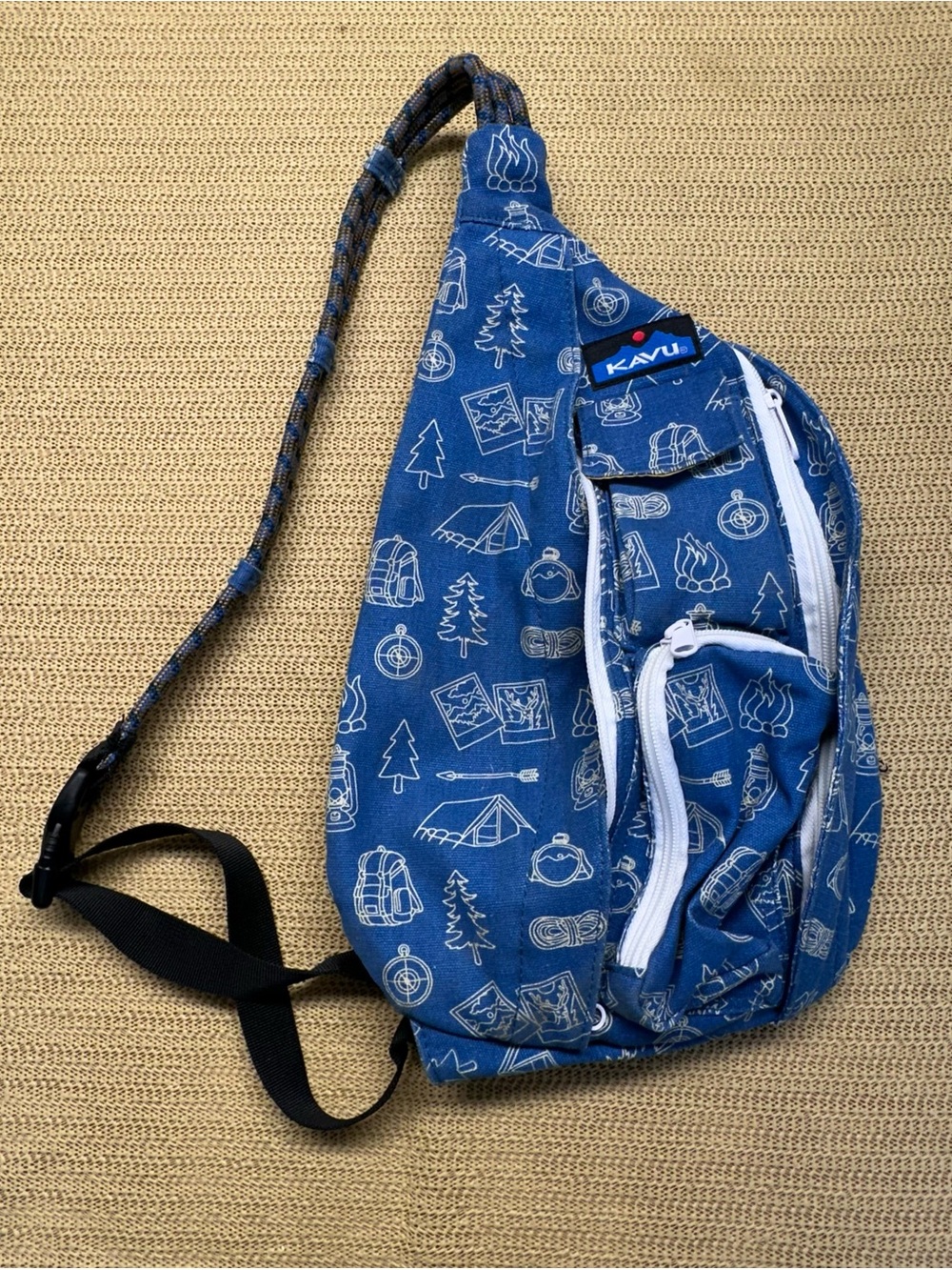 Kavu Blue Outdoor Patterned Sling Bag